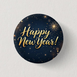Celebration New Year Patches 2026 1 Inch Round Button