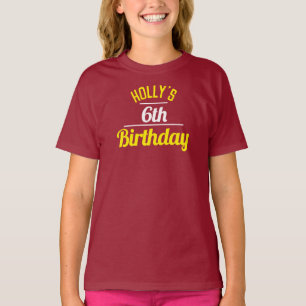 Celebration of a 6th Birthday T-Shirt