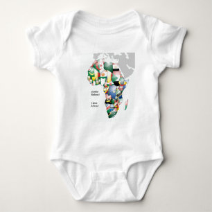 Celebration of Africa in Flags Design Baby Bodysuit