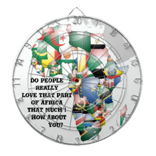 Celebration of Africa in Flags Design Dartboard
