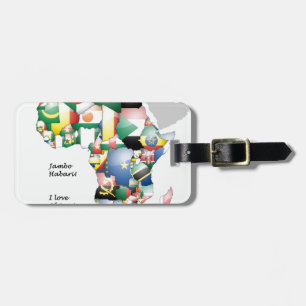 Celebration of Africa in Flags Design Luggage Tag