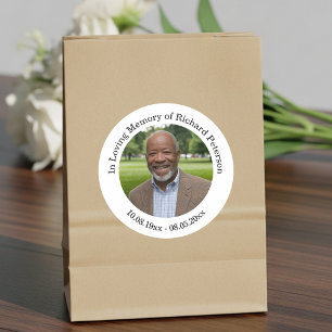 Celebration of Life 1 Special Photo Classic Round Sticker