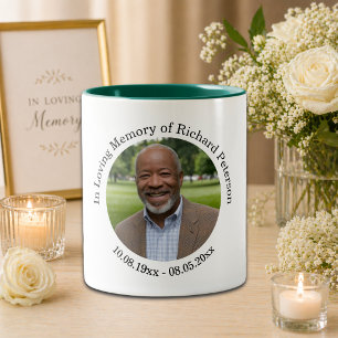 Celebration of Life 1 Special Photo Keepsake Two-Tone Coffee Mug
