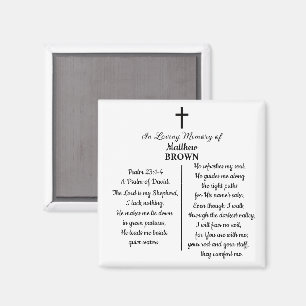 Celebration Of Life Bible Verse Funeral Keepsake Magnet