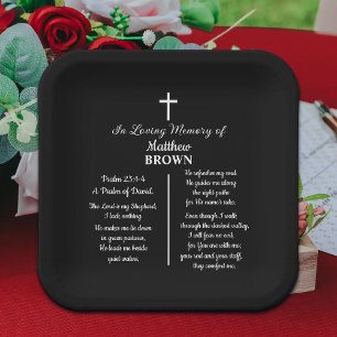 Celebration Of Life Bible Verse Funeral Paper Plate