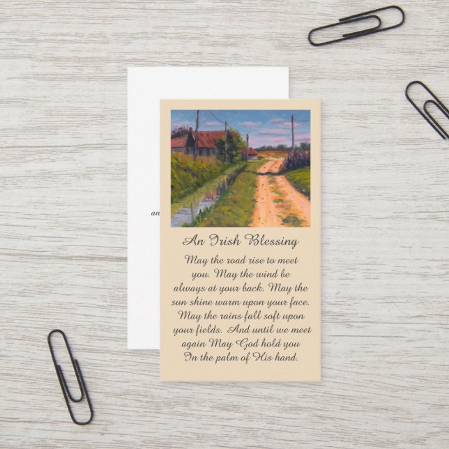 Celebration of Life Countryside Sympathy Card (Front/Back In Situ)