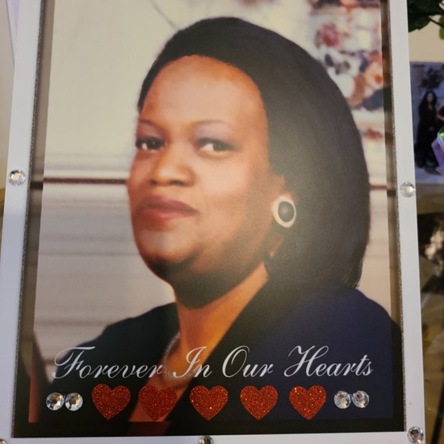 Celebration of Life Customize Photo tabletop  Pedestal Sign (Creator Uploaded)