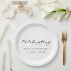 Celebration of Life Elegant Script Funeral