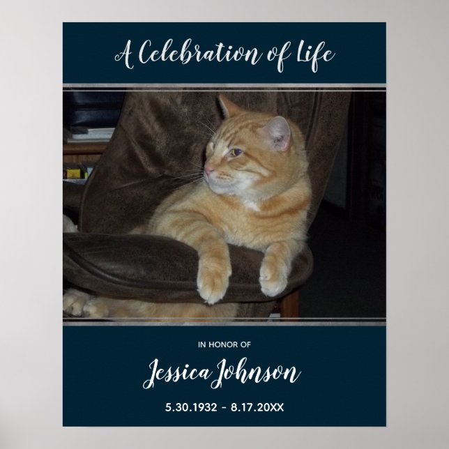 Celebration of Life Entry Way One Photo Poster (Front)