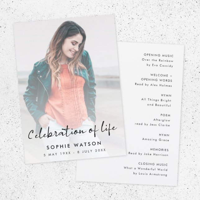 Celebration of Life | Funeral Order of Service Program (Creator Uploaded)