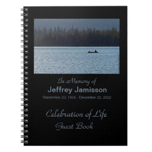 Celebration of Life Guest Book, Fishermen Notebook