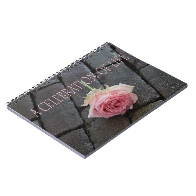 Celebration of Life guestbook Notebook (Left Side)