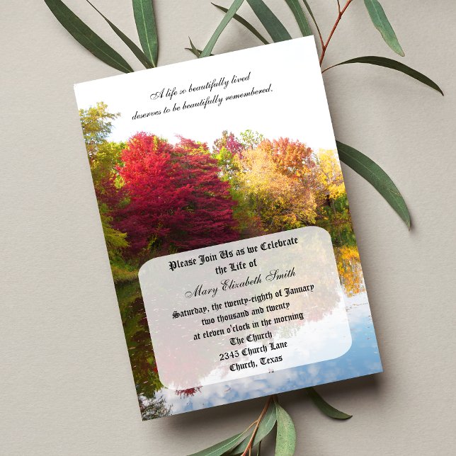 Celebration of Life Invitation (Creator Uploaded)
