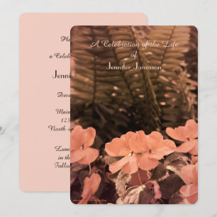 Celebration of Life Invitation, Pastel Flowers Invitation