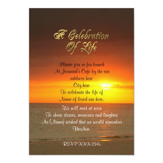 Celebration Of Life celebration of life invitation sunset rfa0a99b000e143db9ed87df8dbf6d4e8 zkrqs 540 - Celebration Of Life