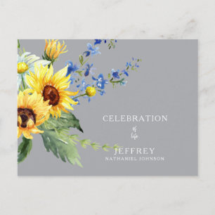 Celebration of Life  Loss of Loved One  Postcard