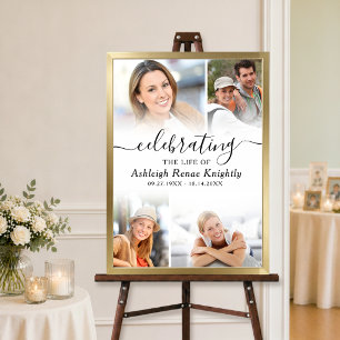 Celebration of Life Memorial 4 Photo Poster