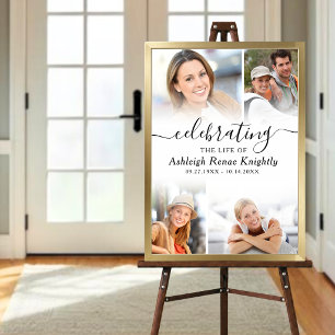 Celebration of Life Memorial 4 Photo Poster