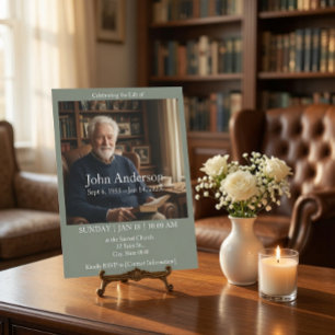 Celebration of Life Memorial Invitation with Photo