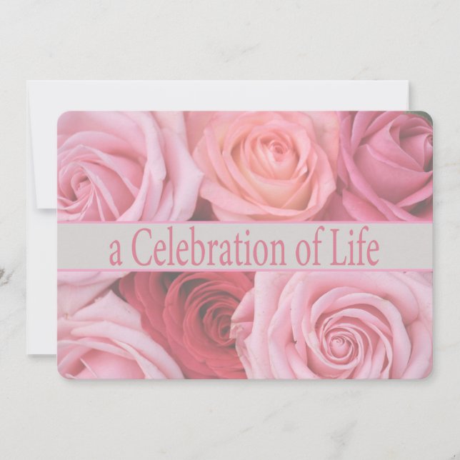 Celebration of Life Memorial Service Invitation (Front)
