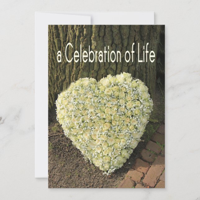 Celebration of Life Memorial Service Invitation (Front)