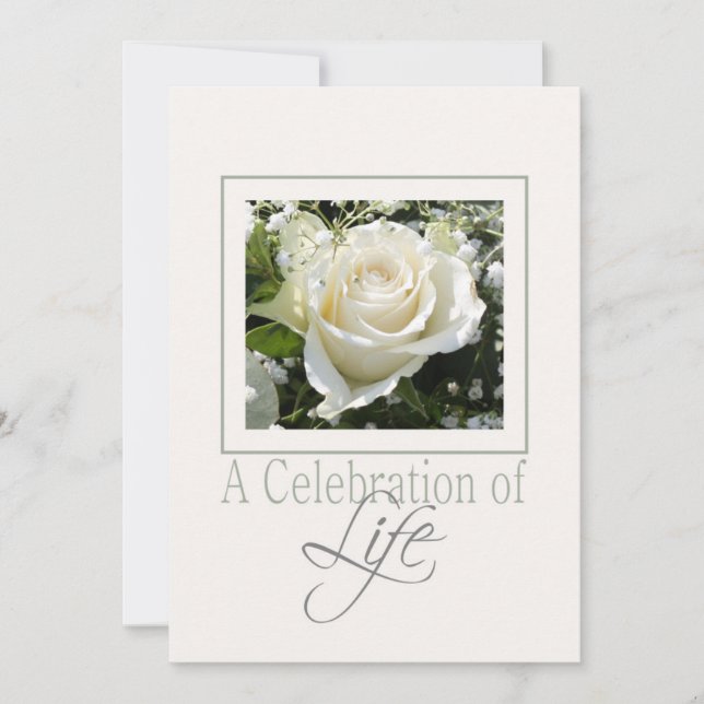 Celebration of Life Memorial Service Invitation (Front)