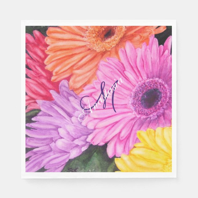 CELEBRATION OF LIFE MONOGRAM PARTY NAPKIN (Front)