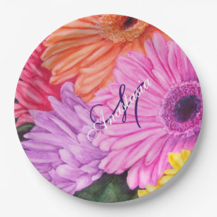 CELEBRATION OF LIFE MONOGRAM PARTY PAPER PLATE