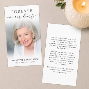 Celebration of Life Photo Funeral Prayer Card