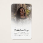 Celebration of Life Photo Funeral Prayer Card