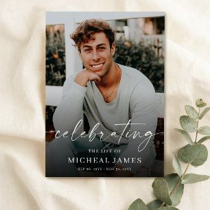 Celebration of Life Photo Funeral Program