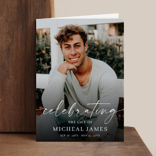 Celebration of Life Photo Funeral Program