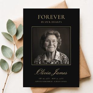Celebration of Life Photo Funeral Thank You Card