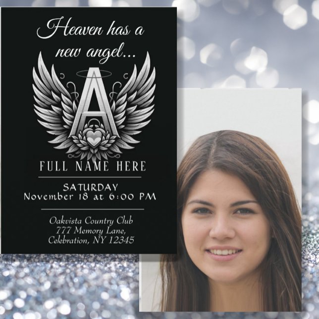 Celebration of Life - Photo Memorial Invitation (Creator Uploaded)