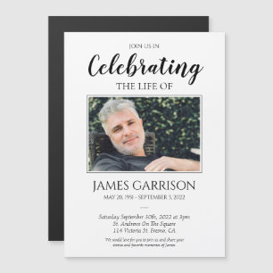 Celebration Of Life Photo Memorial Magnet