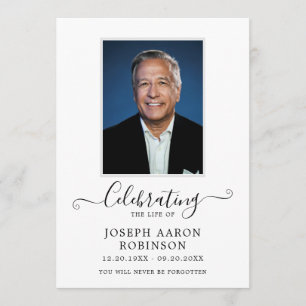 Celebration of Life Photo Order of Service Program