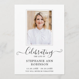 Celebration of Life Photo Order of Service Program