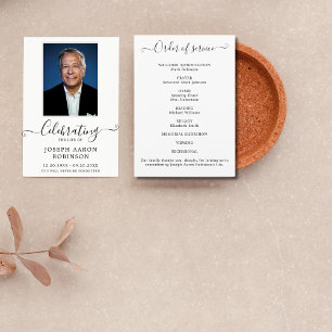 Celebration of Life Photo Order of Service Program