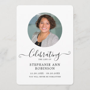 Celebration of Life Photo Order of Service Program