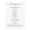 Celebration of Life Photo Order of Service