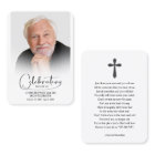 Celebration of Life Photo Prayer Card