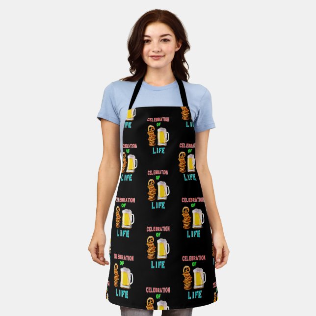 Celebration Of Life Pretzel Volksfest Oktoberfest Apron (Worn)
