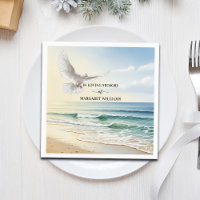 Celebration Of Life White Dove on Beach
