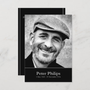 Celebration of Life with Photo 1 Custom Invitation