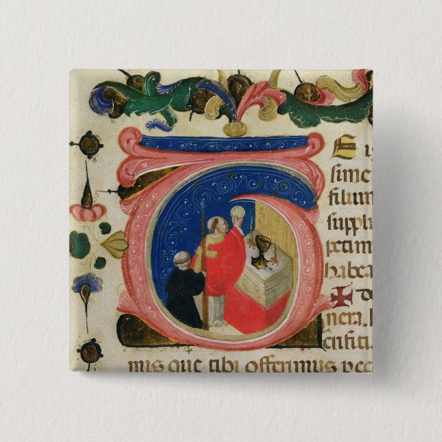 Celebration of the Eucharist 2 Inch Square Button (Front)