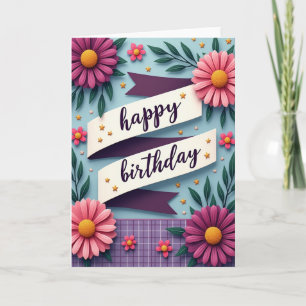 Celebration Paper Cut Card