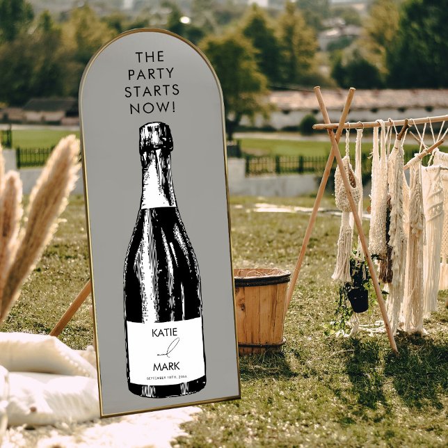 Celebration Party Starts Now Wedding Welcome Decal (Celebration Party Starts Now Wedding Welcome Decal)