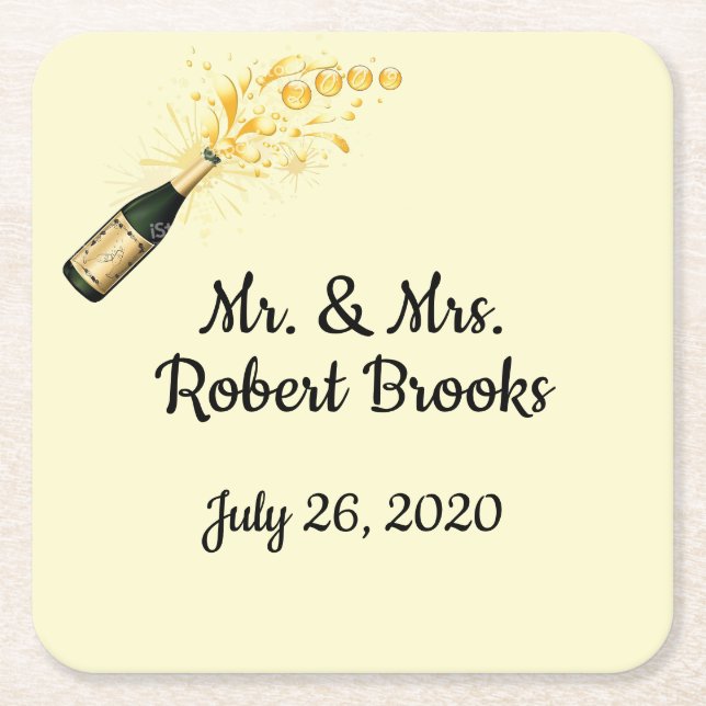 Celebration personalized coasters (Front)