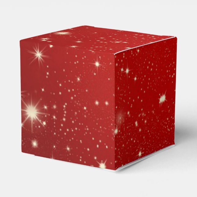 Celebration Red Favor Box (Back Side)