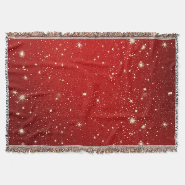 Celebration Red Throw Blanket (Front)